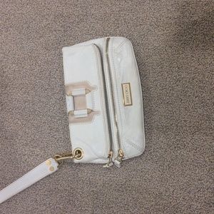 Jimmy Choo clutch bag white